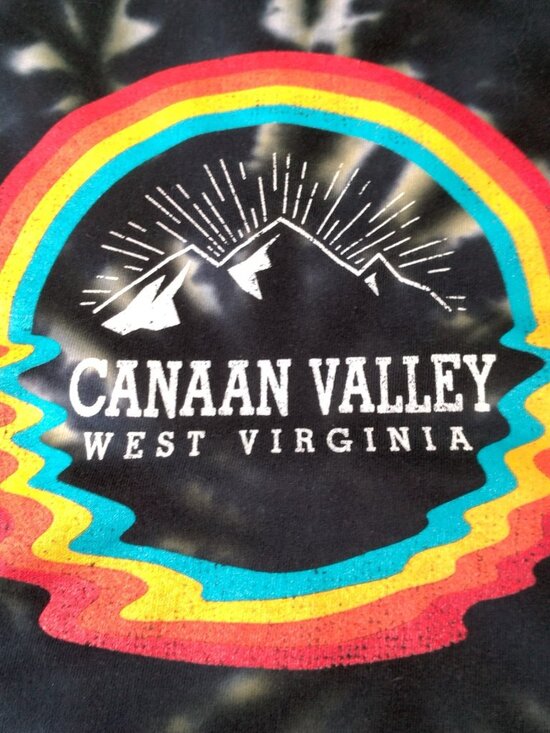 ocean beach company Other - Canaan Valley West Virginia Sweatshirt XL Tie Dye Rainbow WV Mountains Nature